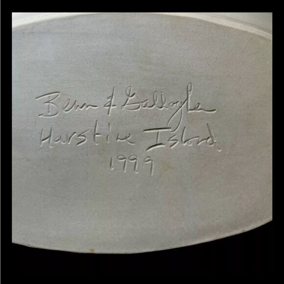 Benn & Gallagher Harstine Island Coastal Duck Pugent Large 15" Platter Casserole - Picture 8 of 8